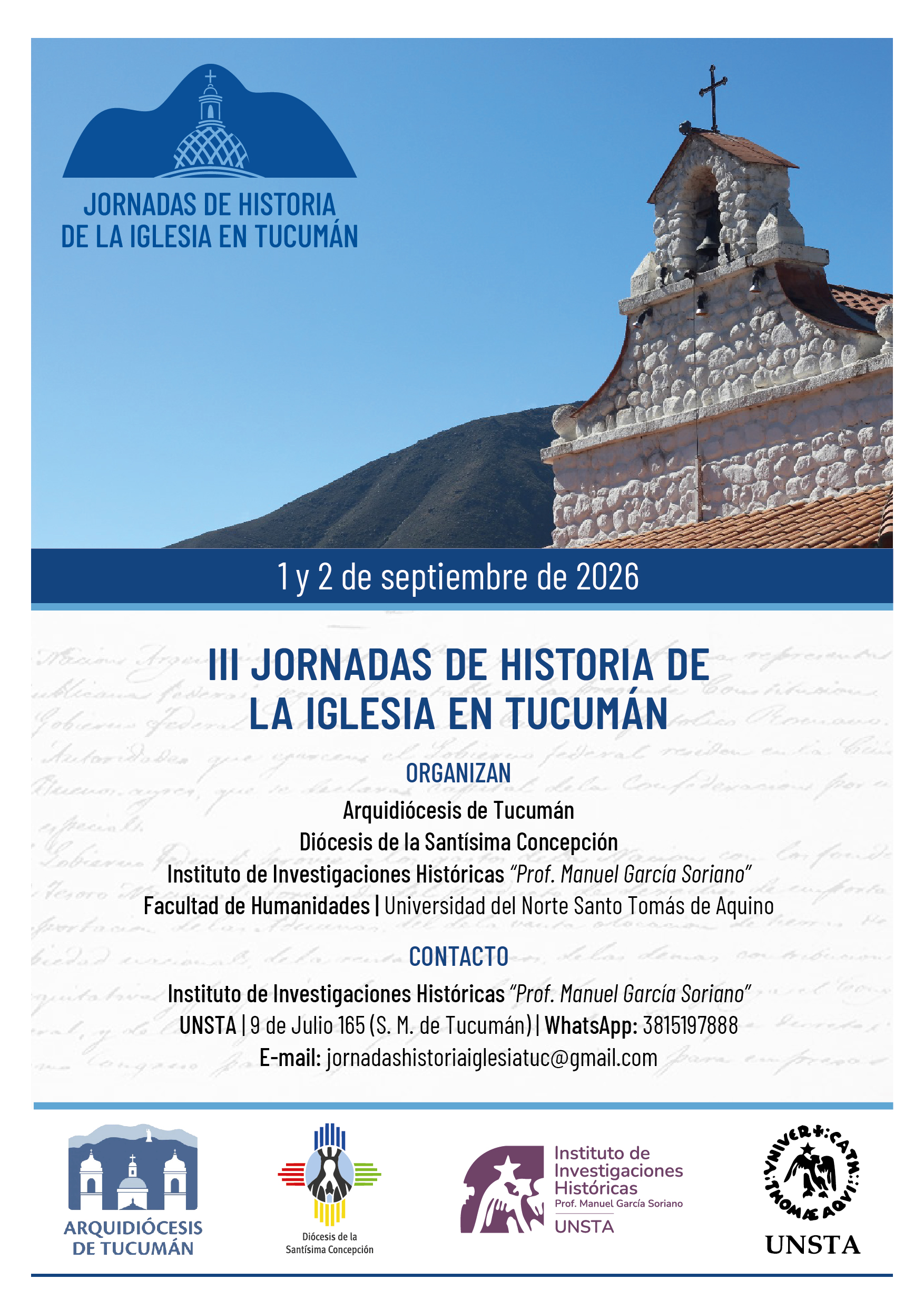 III Jornadas de Historia de la Iglesia en Tucumán