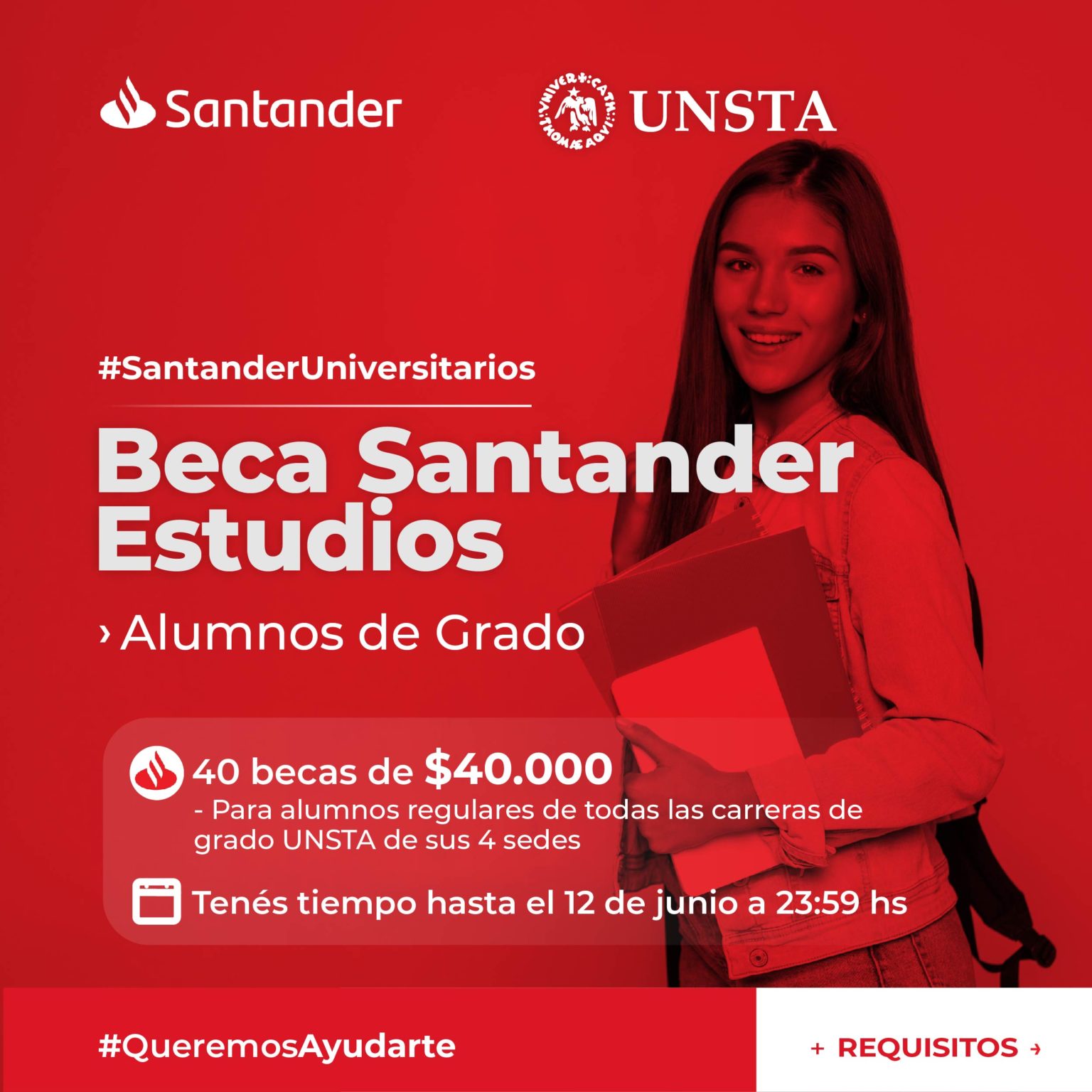 Beca Santander Estudios Universidad del Norte Santo Tomás de Aquino